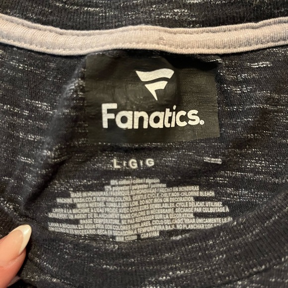 Fanatics Buccaneers Black Heather T-Shirt Tom Brady #12 Jersey MENS LARGE- NWOT - Picture 2 of 6